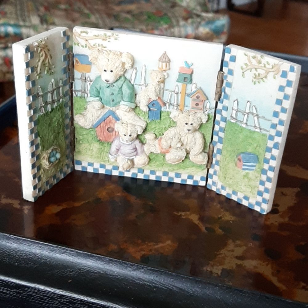 NEW Children's 3D ceramic trifold decoration